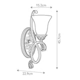 ELSTEAD Lighting Sonoma Valley 1 Light Wall Light - Aged Tortoise Shell