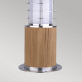 ELSTEAD Lighting Poole 1 Light Mini Bollard - Teak and Stainless Steel