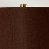 ELSTEAD Lighting Hammersmith 1 Light Table Lamp - Taupe with Brown Shade