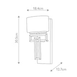 ELSTEAD Lighting  Lanza 3 Light Semi-Flush - Brushed Bronze