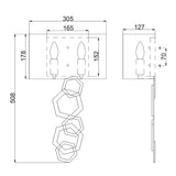 ELSTEAD Lighting Moxie 2 Light Wall Light - Gold - Sunset Gold