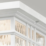 ELSTEAD Lighting Beacon Square 2 Light Flush - White