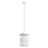 ELSTEAD Lighting Beacon Square 1 Light Chain Lantern - White