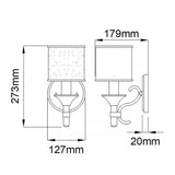 ELSTEAD Lighting Lacey 1 Light Wall Light - Mission Bronze