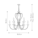 ELSTEAD Lighting Pimlico 9 Light Chandelier - Dark Bronze