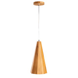 QUINTIESSE LIGHTING Angular Pendant Light - Teak Veneer