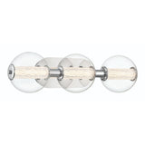 QUINTIESSE LIGHTING Atomo 3 Lt Wall Light - Polished Chrome