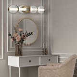 QUINTIESSE LIGHTING Atomo 4 Lt Wall Light - Gold