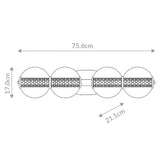 QUINTIESSE LIGHTING Atomo 4 Lt Wall Light - Gold