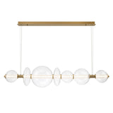 QUINTIESSE LIGHTING Atomo 7 Lt Linear Pendant - Gold