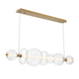QUINTIESSE LIGHTING Atomo 7 Lt Linear Pendant - Gold