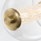 QUINTIESSE LIGHTING Atomo 7 Lt Linear Pendant - Gold