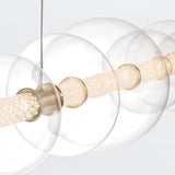 QUINTIESSE LIGHTING Atomo 7 Lt Linear Pendant - Gold