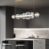 QUINTIESSE LIGHTING Atomo 7 Lt Linear Pendant - Gold