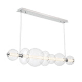 QUINTIESSE LIGHTING Atomo 7 Lt Linear Pendant - Polished Chrome