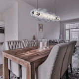 QUINTIESSE LIGHTING Atomo 7 Lt Linear Pendant - Polished Chrome