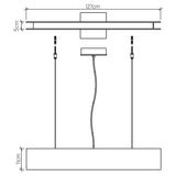 QUINTIESSE LIGHTING Clean LED Pendant - Teak Veneer