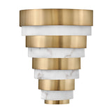 QUINTIESSE LIGHTING Echelon LED Wall Light - Heritage Brass