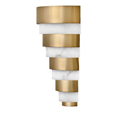 QUINTIESSE LIGHTING Echelon LED Wall Light - Heritage Brass