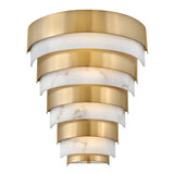QUINTIESSE LIGHTING Echelon LED Wall Light - Heritage Brass