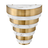 QUINTIESSE LIGHTING Echelon LED Wall Light - Heritage Brass