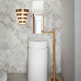 QUINTIESSE LIGHTING Echelon LED Wall Light - Heritage Brass