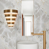 QUINTIESSE LIGHTING Echelon LED Wall Light - Heritage Brass