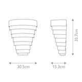 QUINTIESSE LIGHTING Echelon LED Wall Light - Heritage Brass