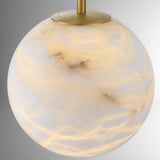 QUINTIESSE LIGHTING Kepler Alabaster Pendant Medium - Gold