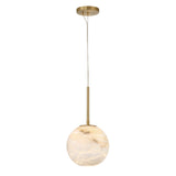 QUINTIESSE LIGHTING Kepler Alabster Pendant Small - Gold