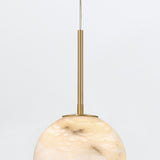 QUINTIESSE LIGHTING Kepler Alabster Pendant Small - Gold