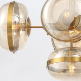 QUINTIESSE LIGHTING Nottingham 10 Lt Linear Pendant - Antique Brass