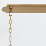 QUINTIESSE LIGHTING Nottingham 10 Lt Linear Pendant - Antique Brass