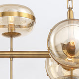 QUINTIESSE LIGHTING Nottingham 10 Lt Linear Pendant - Antique Brass