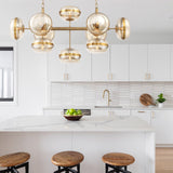 QUINTIESSE LIGHTING Nottingham 10 Lt Linear Pendant - Antique Brass