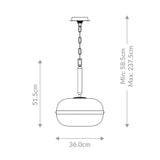 QUINTIESSE LIGHTING Nottingham 1 Lt Pendant - Antique Brass