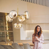 ELSTEAD LIGHTING Nottingham 5 Lt Pendant chandelier - Antique Brass