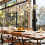 QUINTIESSE LIGHTING Nottingham 6 Lt Linear Pendant - Antique Brass