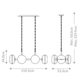 ELSTEAD LIGHTING Nottingham 5 Lt Pendant chandelier - Antique Brass