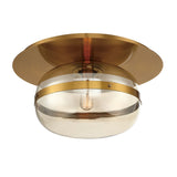 QUINTIESSE LIGHTING Nottingham 1 Lt Ceiling Flush Medium - Antique Brass