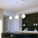 QUINTIESSE LIGHTING Palmas 1 Lt Mini Pendant - Polished Nickel