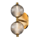 QUINTIESSE LIGHTING Palmas 2 Lt Wall Light - Gold