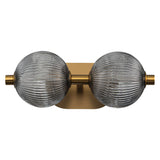 QUINTIESSE LIGHTING Palmas 2 Lt Wall Light - Gold