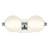 QUINTIESSE LIGHTING Palmas 2 Lt Wall Light - Polished Nickel