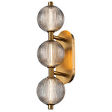 QUINTIESSE LIGHTING Palmas 3 Lt Wall Light - Gold