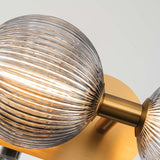 QUINTIESSE LIGHTING Palmas 3 Lt Wall Light - Gold