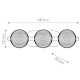 QUINTIESSE LIGHTING Palmas 3 Lt Wall Light - Gold