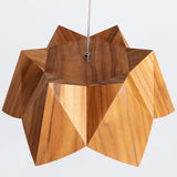 QUINTIESSE LIGHTING Physalis Pendant Light - Teak Veneer