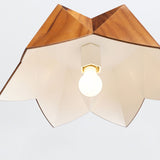 QUINTIESSE LIGHTING Physalis Pendant Light - Teak Veneer