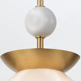 QUINTIESSE LIGHTING Saucer 1 lt Medium Pendant - Aged Brass